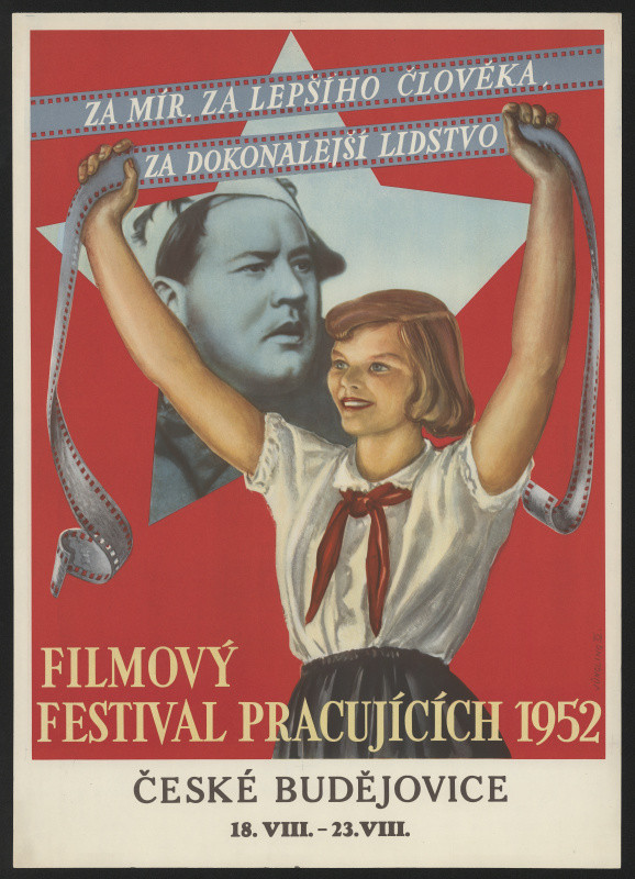 Břetislav Jüngling - FFP Filmový festiv. pracujících, Za mír, za lepšího člověka, České Budějovice 1952