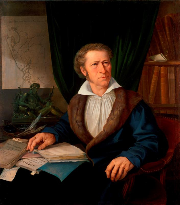 Carl von Sales - Podobizna pána s memoáry (Johann Joseph Eichhoff)