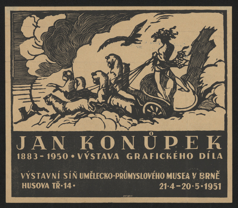 neznámý - Jan Konůpek,Výstava graf. díla 1883-1950