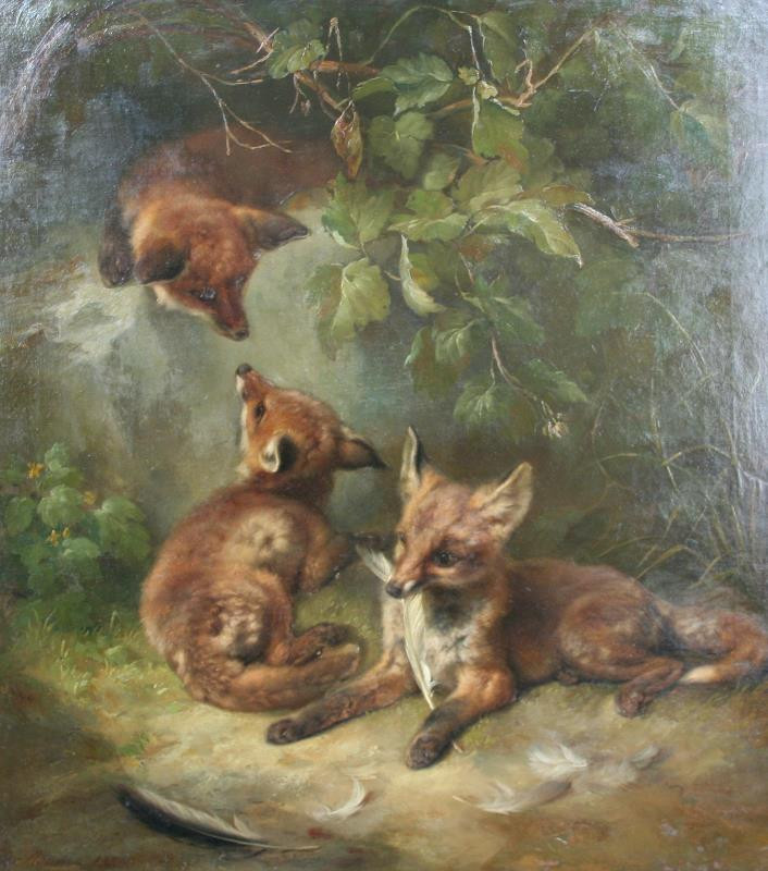 Benno Rafael Adam - Tři liščí mláďata