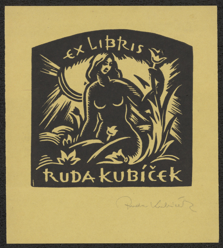 Rudolf (Ruda) Kubíček - Ex libris Ruda Kubíček