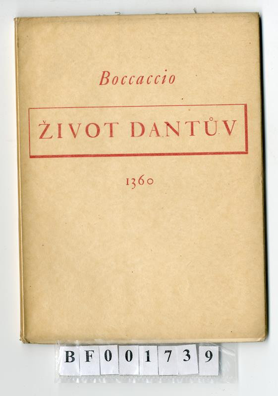 Kryl & Scotti, Oldřich Menhart, Jiří Jaška, Giovanni Boccaccio, Otto F. Babler - Život Dantův (1360)