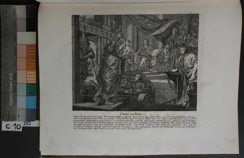 Johann Christian Böhme (C. C. Böhme) - Paulus vor Felix. in William Hogarths sämtliche Werke