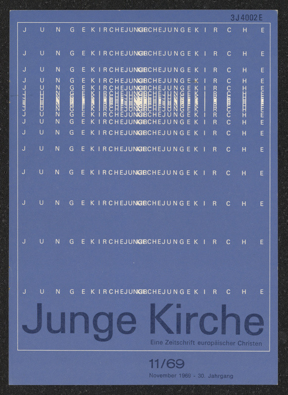 Bruno Pfäffli - Junge Kirche 11/69