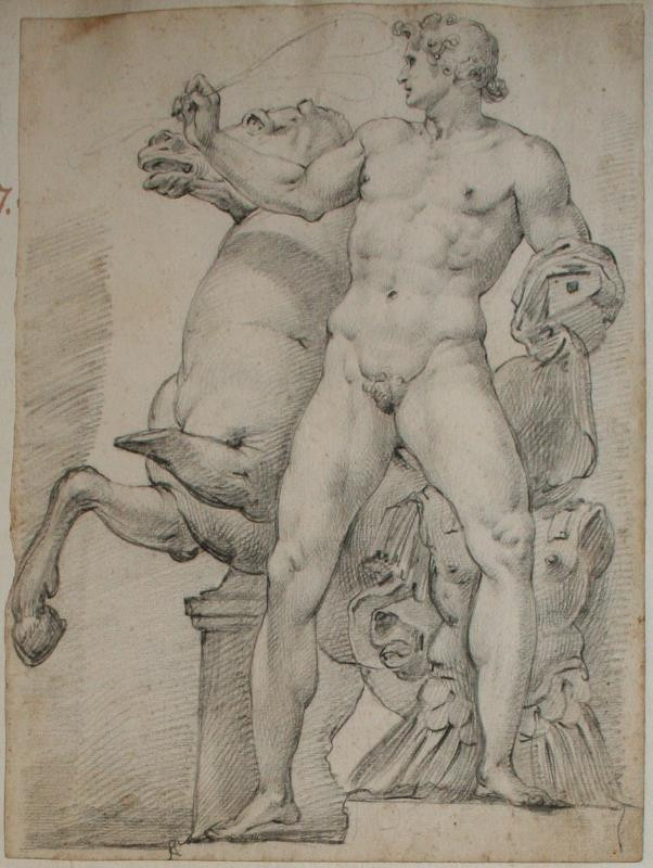 neznámý malíř - Alexandr Veliký a Bucephalus
