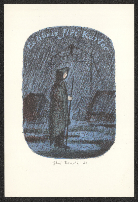 Jiří Bouda - Ex libris Jiří Kadlec