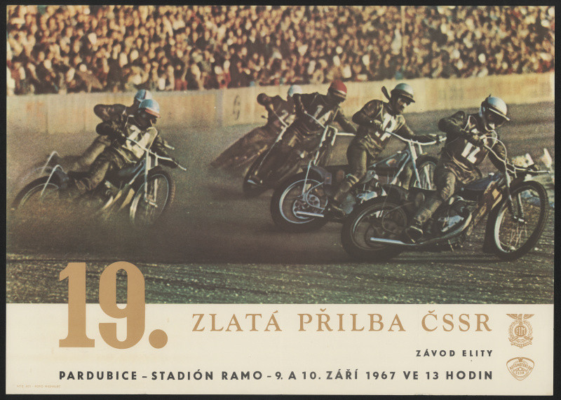 Michalec - 19. zlatá přilba ČSSR Pardubice 1967. Závod elity