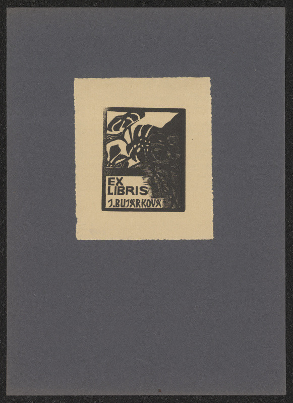 Josef Brzák - Ex libris J. Bujárková