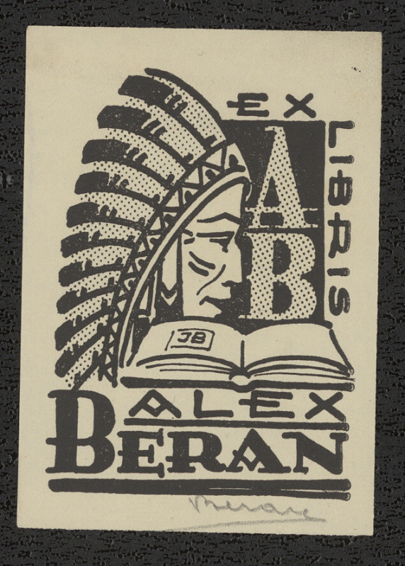 Jaro (Jaroslav) Beran - Exlibris Alex Beran