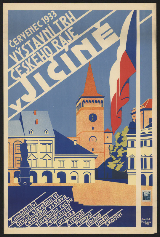 Jindřich Procházka - Výstavní trh Českého ráje v Jičíně červenec 1933