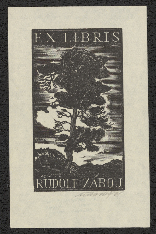 Antonín Doležal - Ex libris Rudolf Záboj