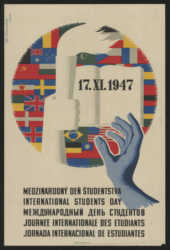 Atelier Schlosser Gorin - 17.XI. 1947 Medzinárodný deň študentstva