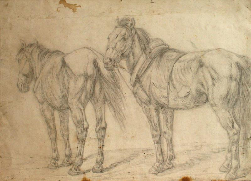Johann Dallinger von Dalling /1741 - Dva koně