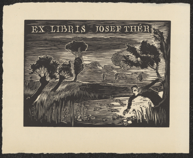 Jindřich Mahelka - Ex libris Josef Thér