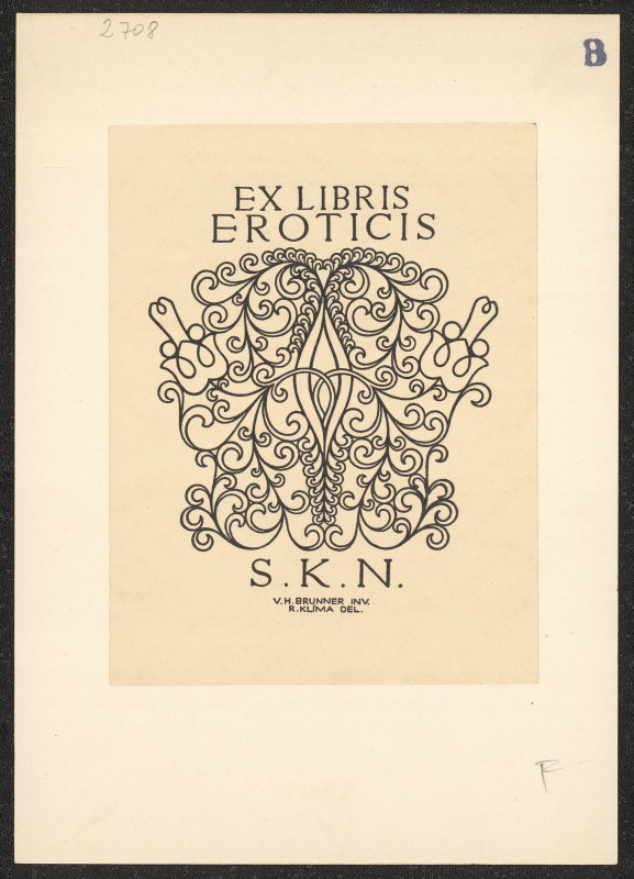 Vratislav Hugo Brunner - Ex libris Eroticis S.K.N. (Neuman)