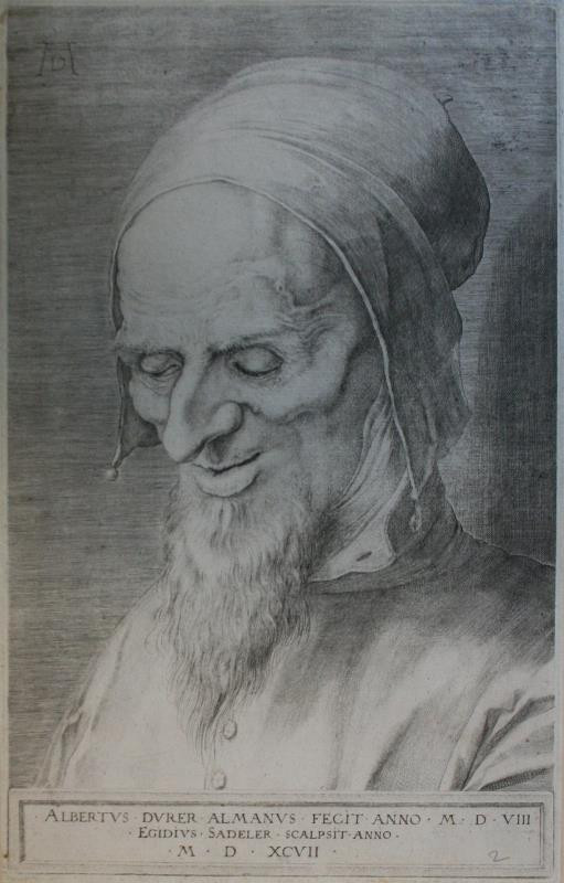Aegidius (Egidius) Sadeler II. - Hlava apoštola (starého muže s vousem)