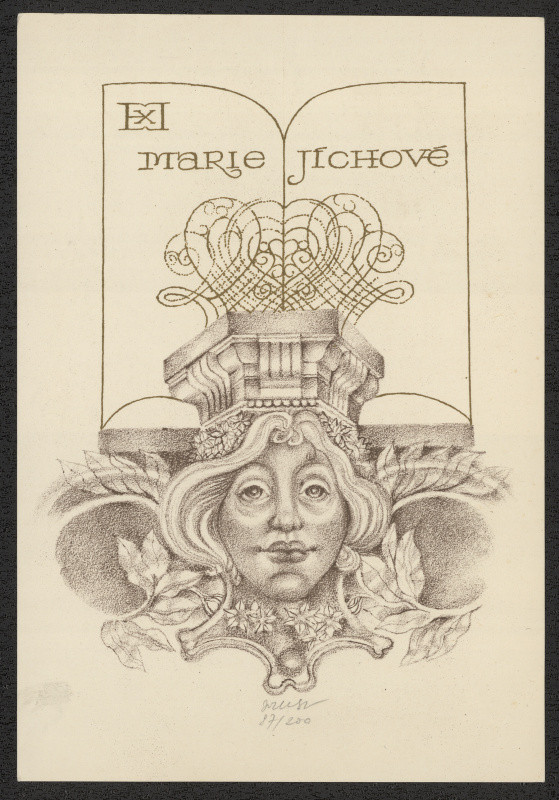 Josef Jícha - Ex libris Marie Jíchové