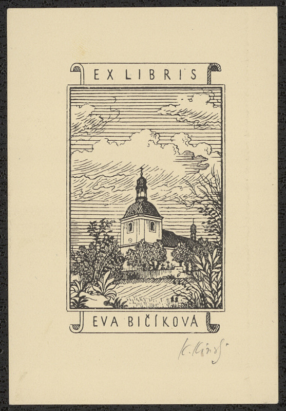 Karel Kinský - Ex libris Eva Bičíková