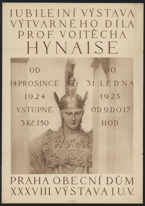 neznámý - Jubilejní výstava výtvarného díla prof. Vojtěcha Hynaise, Praha Obecní dům 1924-1925