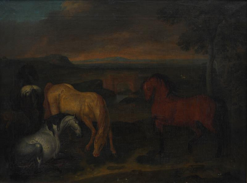 Philipp Ferdinand de Hamilton - Koně v krajině