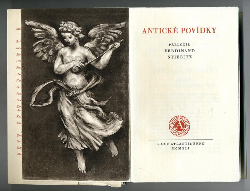 Jan V. Pojer, Atlantis (edice), Kryl & Scotti, Oldřich Menhart, Ferdinand Stiebitz, neurčený autor, Antonín Procházka - Antické povídky