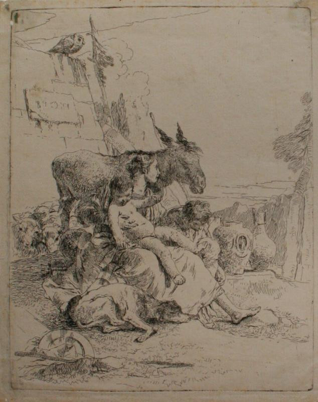Giovanni Battista Tiepolo - Pastýřská rodina