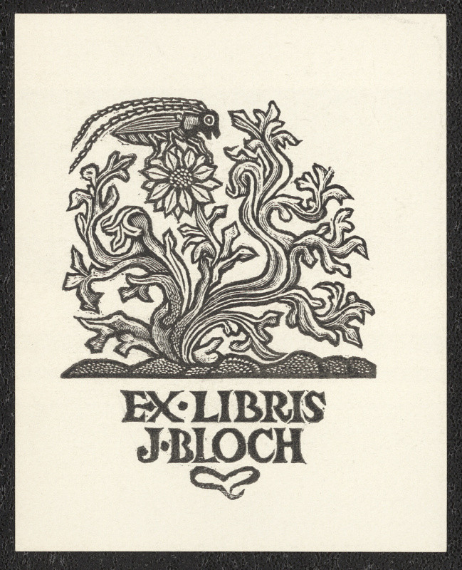 Zdeněk Mézl - Ex libris J. Bloch