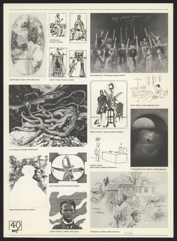 neznámý - Knižní ilustrace Mladé fronty 1980-1985