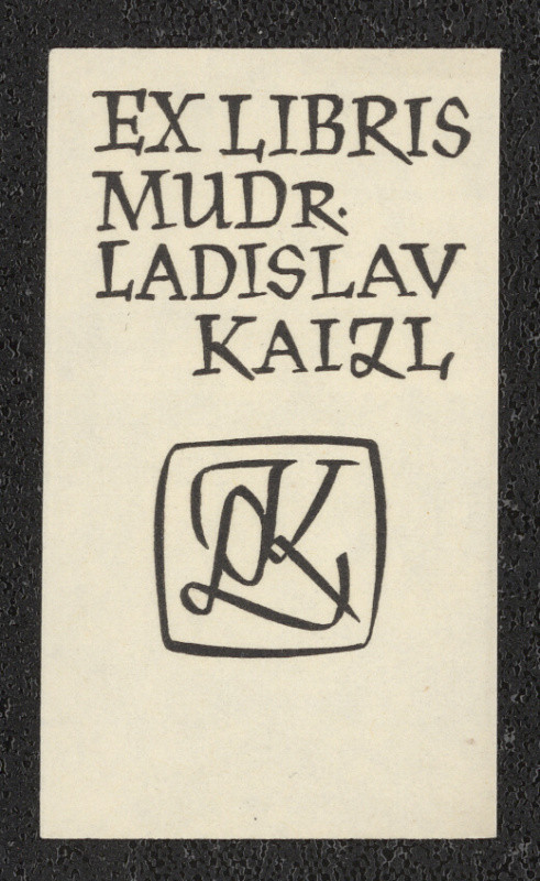 Oldřich Menhart - Ex libris MUDr. Ladislav Kaizl