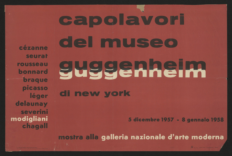 Lam / Don (?) - Capolavori del museo Guggenheim di New York, Galleria nationale d´arte moderna