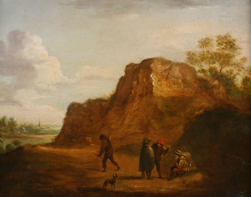 David Teniers ml. - Krajina s pocestnými