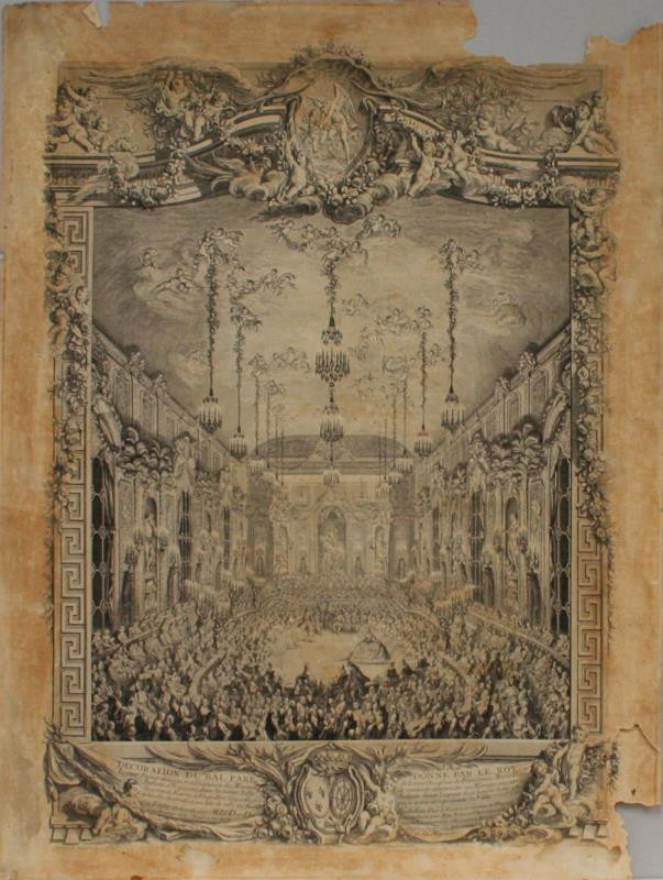 Charles Nicolas Cochin/1715 - Decoration du Bal Paré donné par le Roy