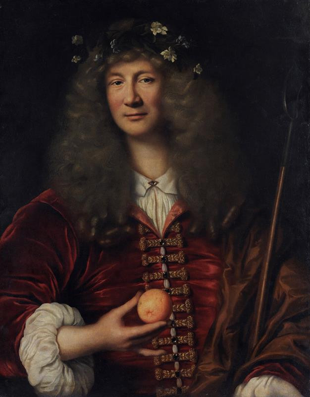 neznámý malíř francouzský - Podobizna šlechtice s pomerančem v ruce
