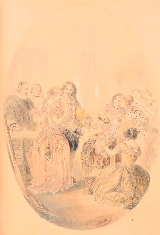 Nicolas-Toussaint Charlet - Svatebčané (Ludvík XIII. a Anna Rakouská)