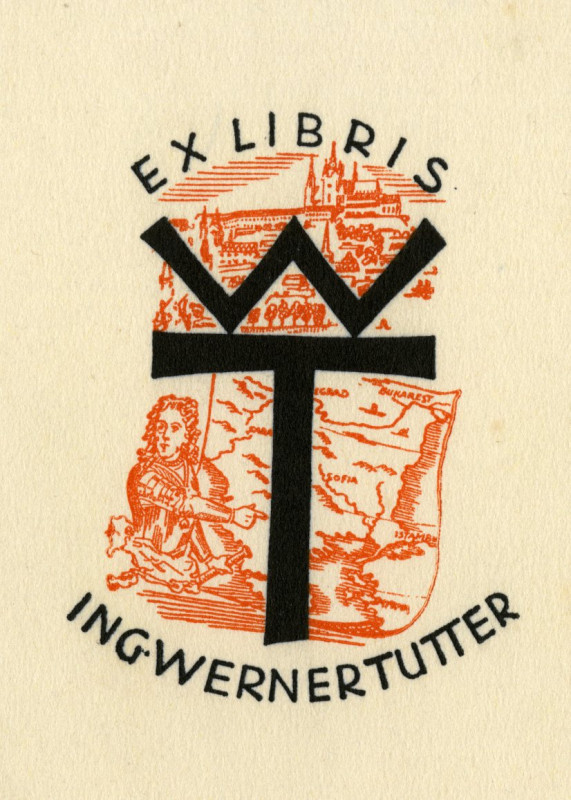 neurčený autor německý - Ex libris Ing. Werner Tutter