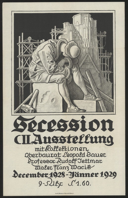 neznámý - Secssion II. Ausstellung - Leop. Bauer, Rud. Jettmar, Franz Wacik, Wien 1929