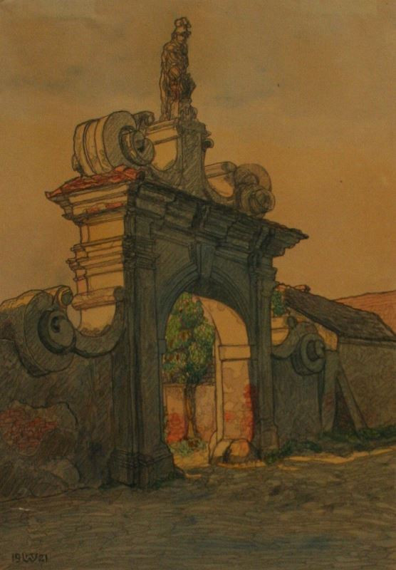 Karel Werner - Stará brána v Dolních  Věstonicích