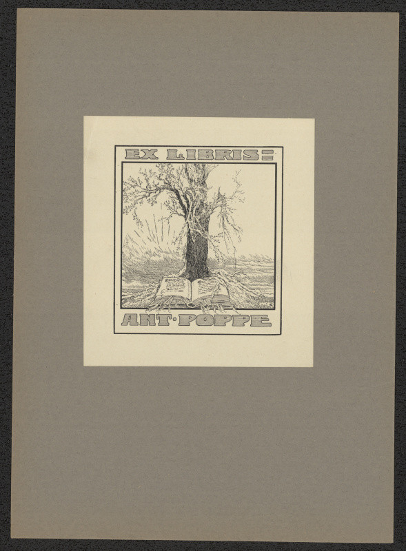 Antonín Häusler - Ex libris Ant. Poppe