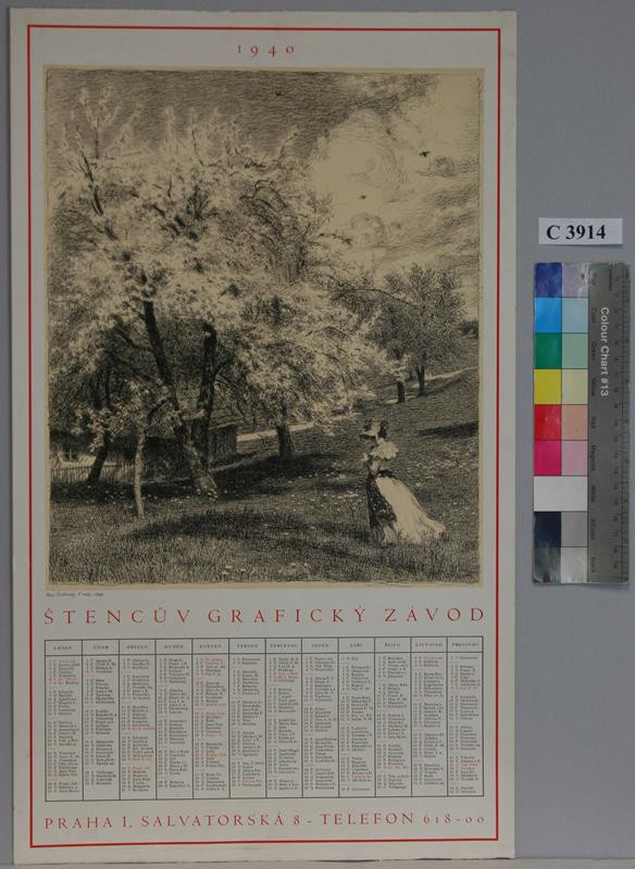 Max Švabinský - Kalendář na rok 1940 - V máji