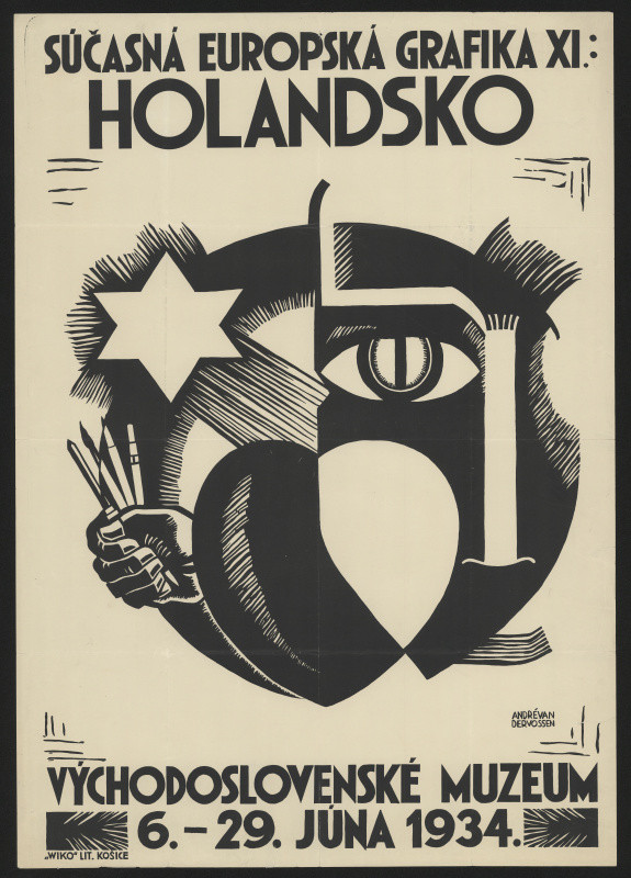 André van der Vossen - Výstava holandské grafiky, Košice