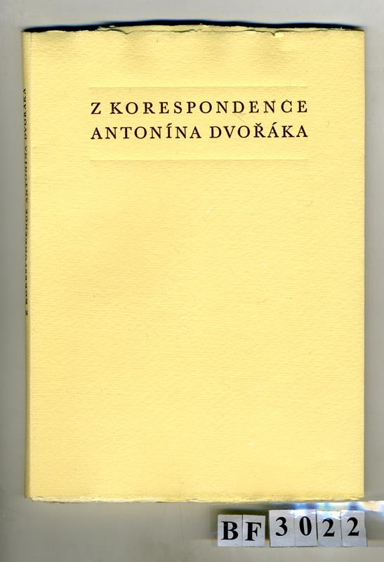 Supraphon, Antonín Dvořák/1841, Petr Melan, Vladimír Viener - Z korespondence Antonína Dvořáka