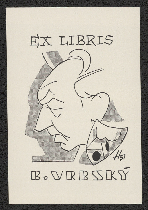 Stanislav Hlinovský - Ex libris B. Vrbský