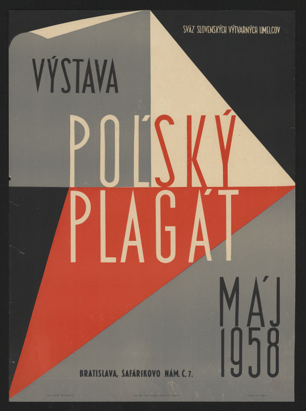 A. Fourgeron -  Výstava pol´ský plagát máj 1958, Bratislava