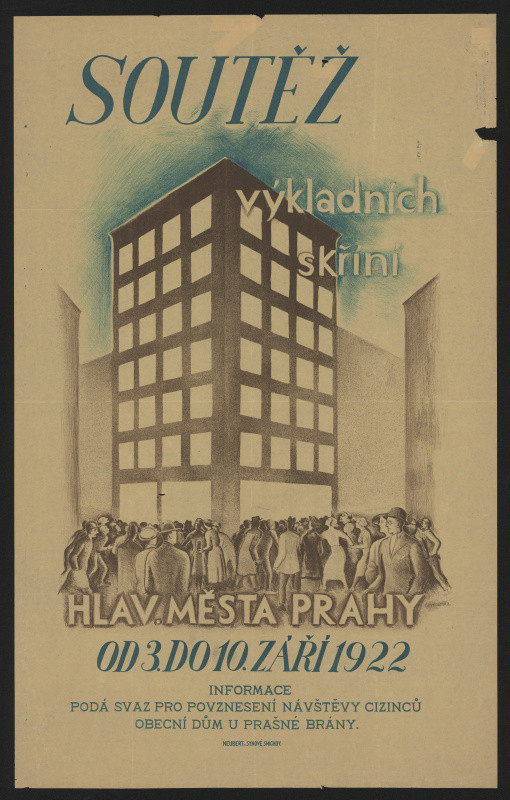 Otakar Mrkvička - Soutěž výkladních skříní, Praha 1922