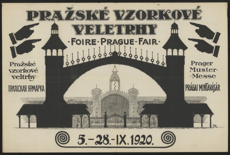 signatura H.K. - Pražské vzorkové veletrhy 1920
