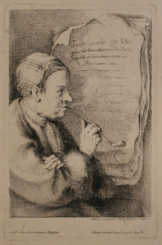 Ferdinand Landerer - Titulní list: Muž s dýmkou