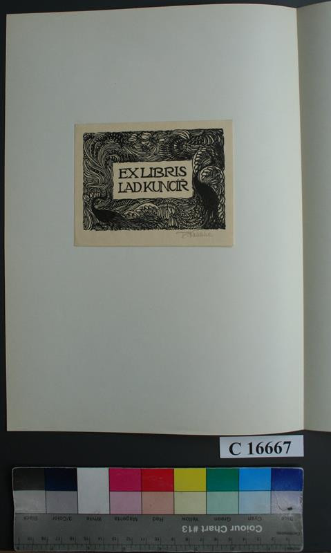 František Kobliha - Ex libris Lad.  Kuncíř