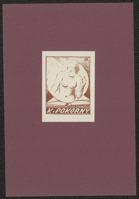 Jaro (Jaroslav) Beran - K. Pokorný. in Jaro Beran exlibris, 15 původních litografií. Nymburk 1941