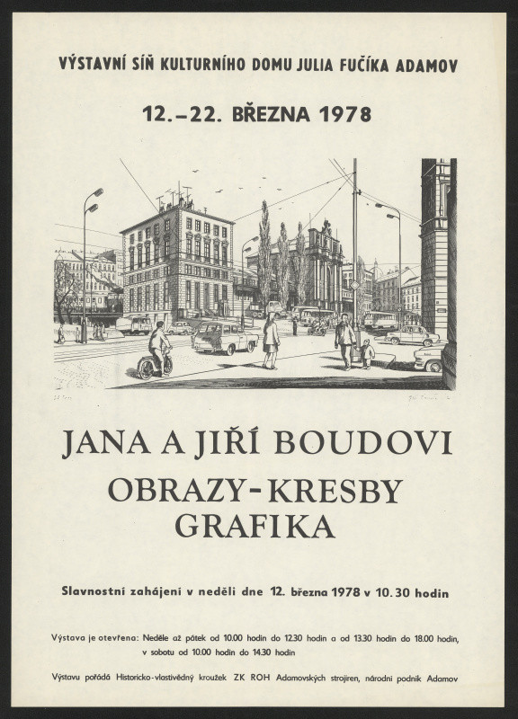 Jiří Bouda - Výstava Jana a Jiří Boudovi: Obrazy, kresby , grafika