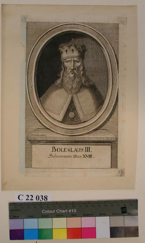 Antonín Birckhart - Boleslaus  III.  Bohemorum  Dux  XVIII.